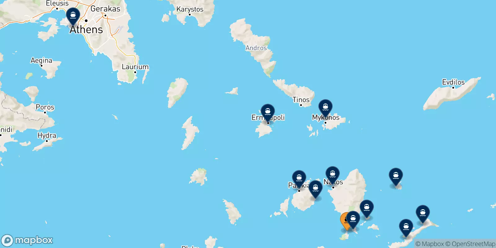 Ferries de Iraklia a Grecia