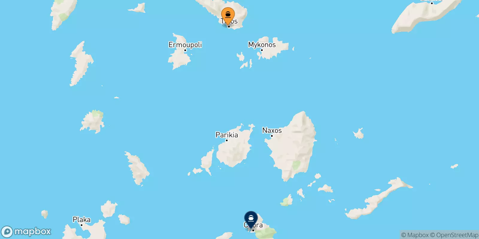 Ferries de Tinos a Ios