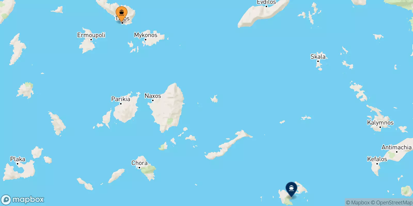 Ferries de Tinos a Astipalea