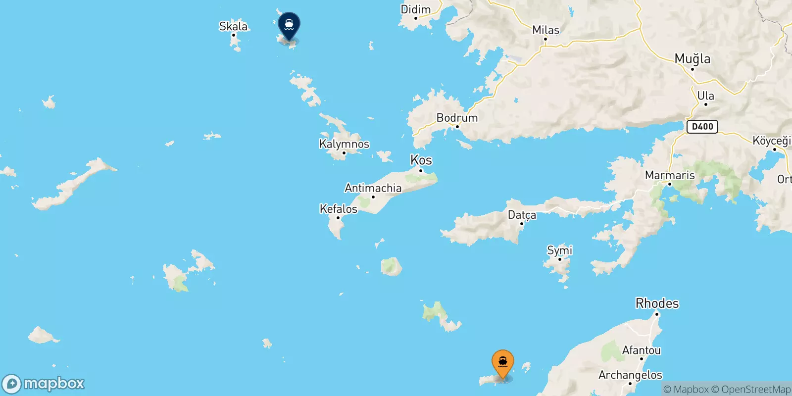 Ferries de Chalki a Lipsi